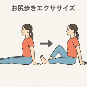 お尻歩き